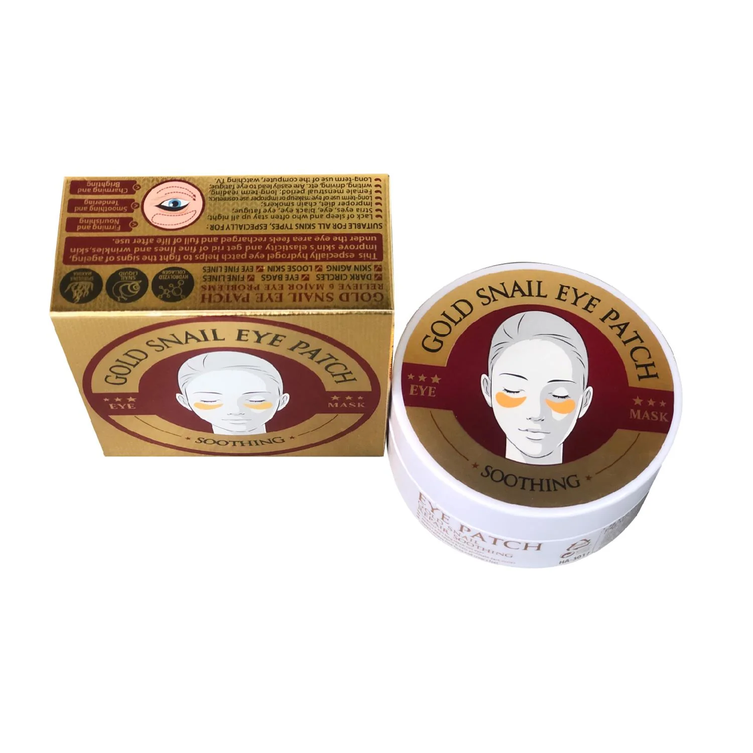 FRUIT OF THE WOKALI – MASCARILLA PARA OJERAS – GOLD SNAIL – 60 PARCHES - Image 3