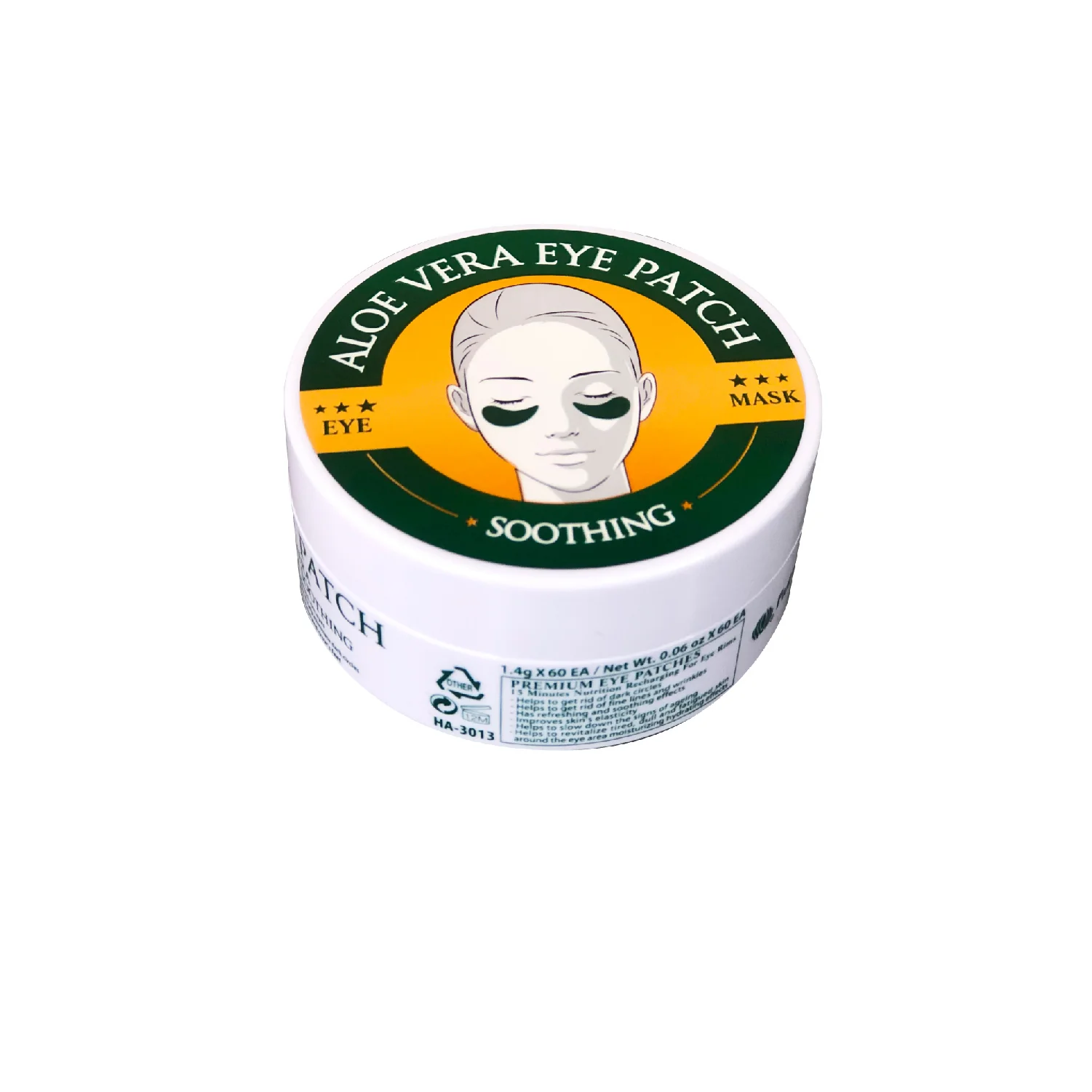 FRUIT OF THE WOKALI – PARCHES PARA OJOS – ALOE VERA – 60 PARCHES - Image 2