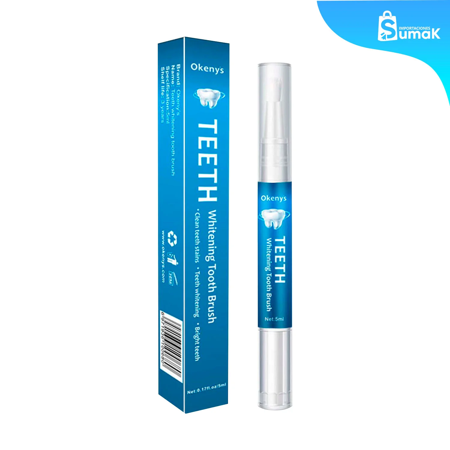Lápiz Blanqueadora de dientes Okeny's 5ml
