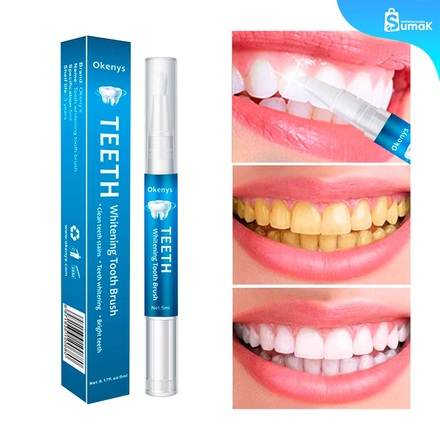 Lápiz Blanqueadora de dientes Okeny's 5ml - Image 2
