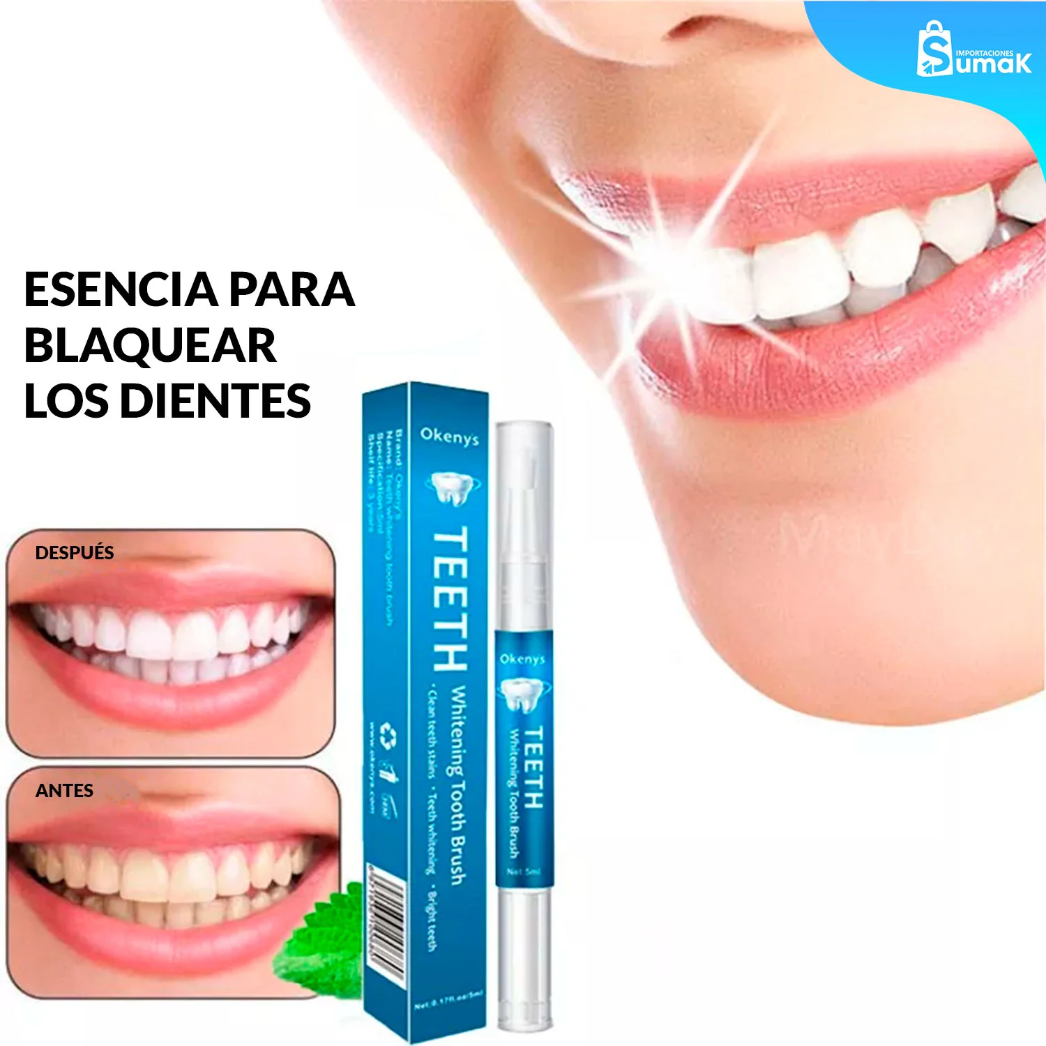 Lápiz Blanqueadora de dientes Okeny's 5ml - Image 3