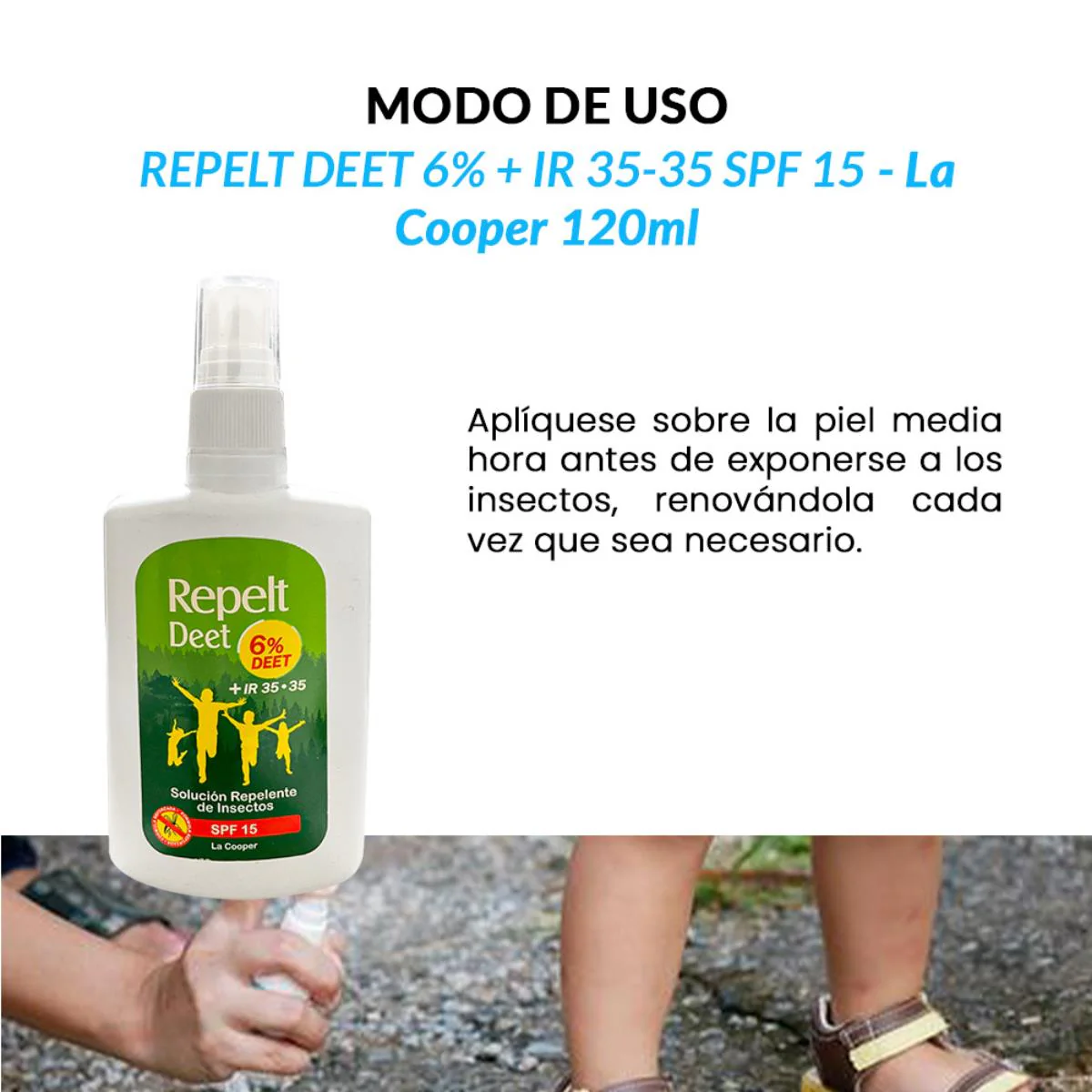 Repelt Deet 6% + IR 35-35 120ml - La Cooper - Image 4