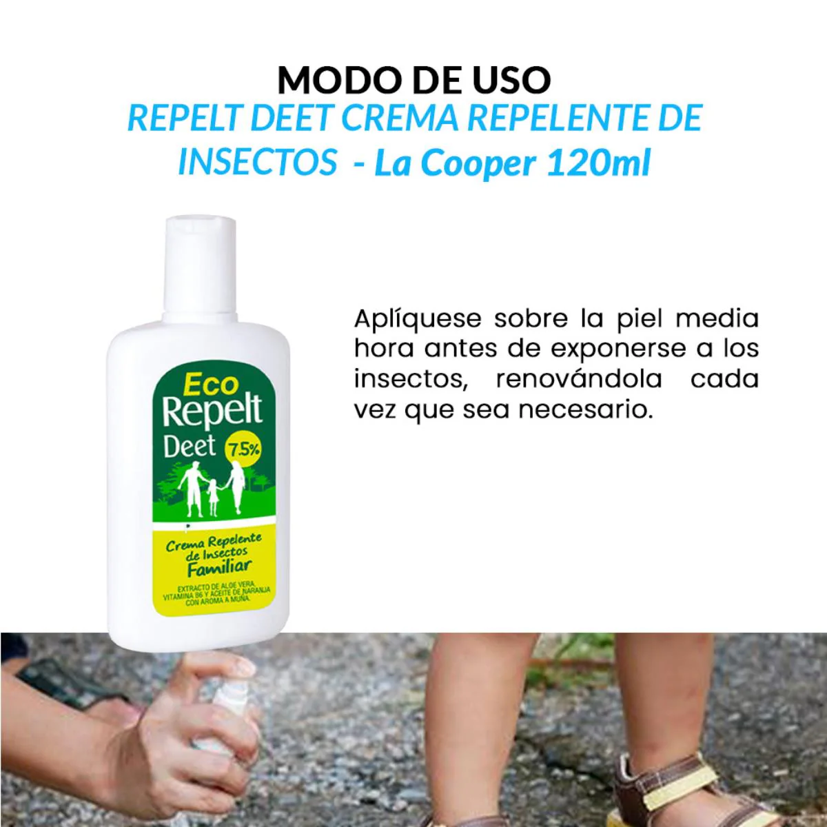 Repelt Deet Crema 120g - La Cooper - Image 3