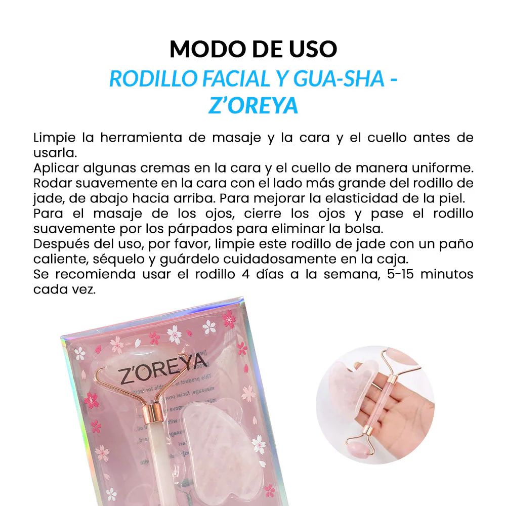 Rodillo Facial y Gua-sha – Z’oreya - Image 3