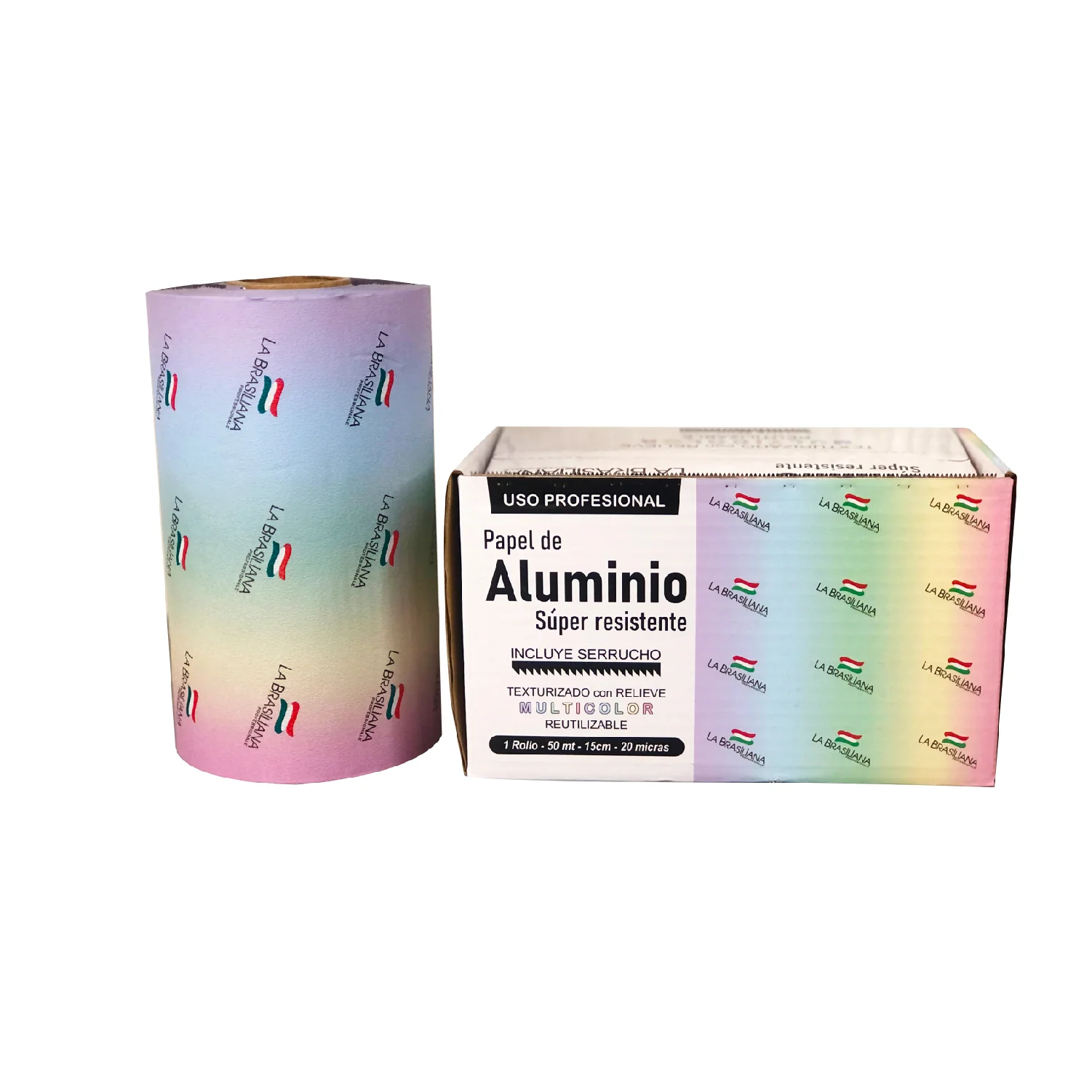 Rollo de Papel aluminio para cabello x 50mt - 15cm - 20 micras - Image 2