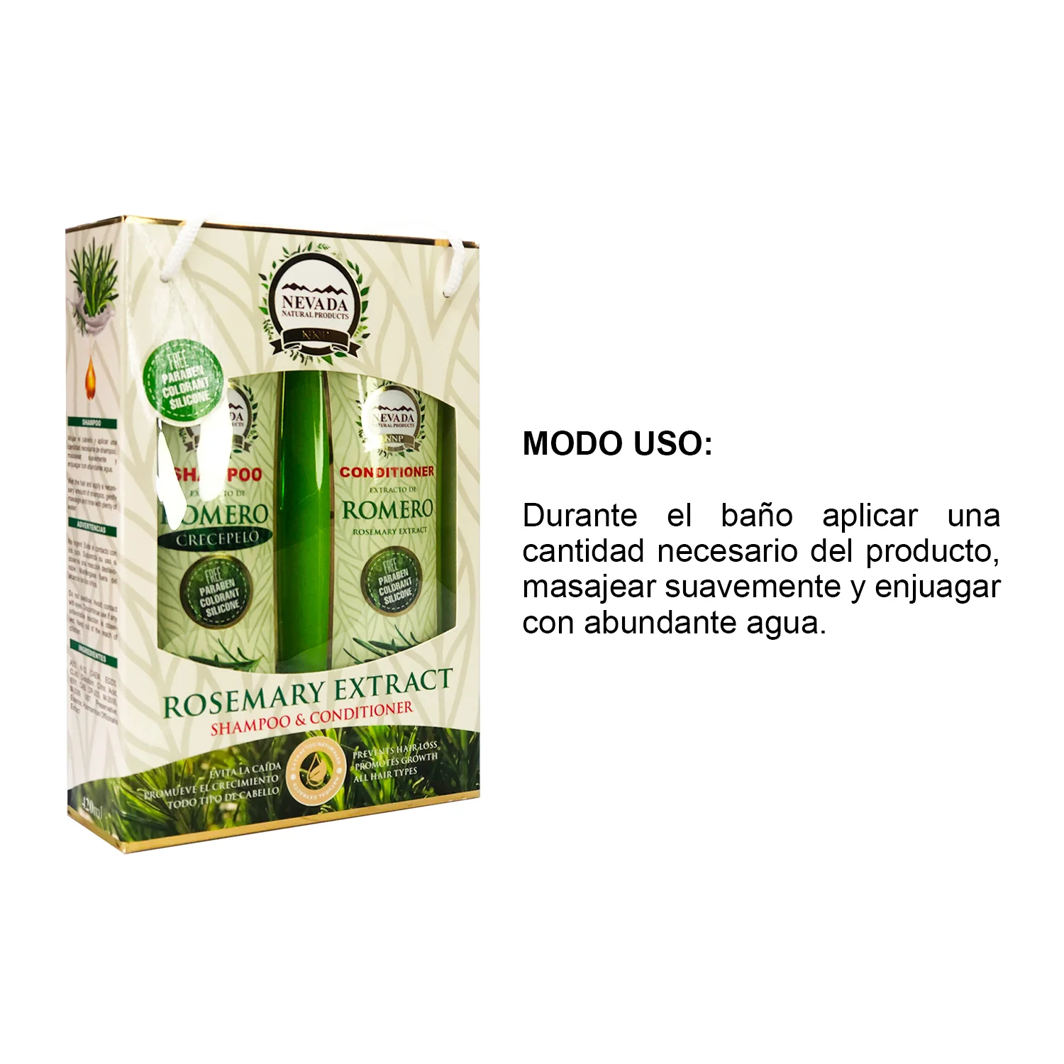 Romero Crecepelo Shampoo + Acondicionador 420ml - Image 4
