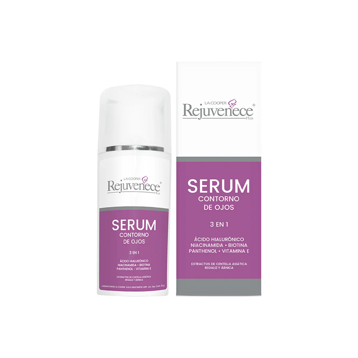 SERUM CONTORNO DE OJOS 3 EN 1 - Rejuvenece plus 30g - Image 2