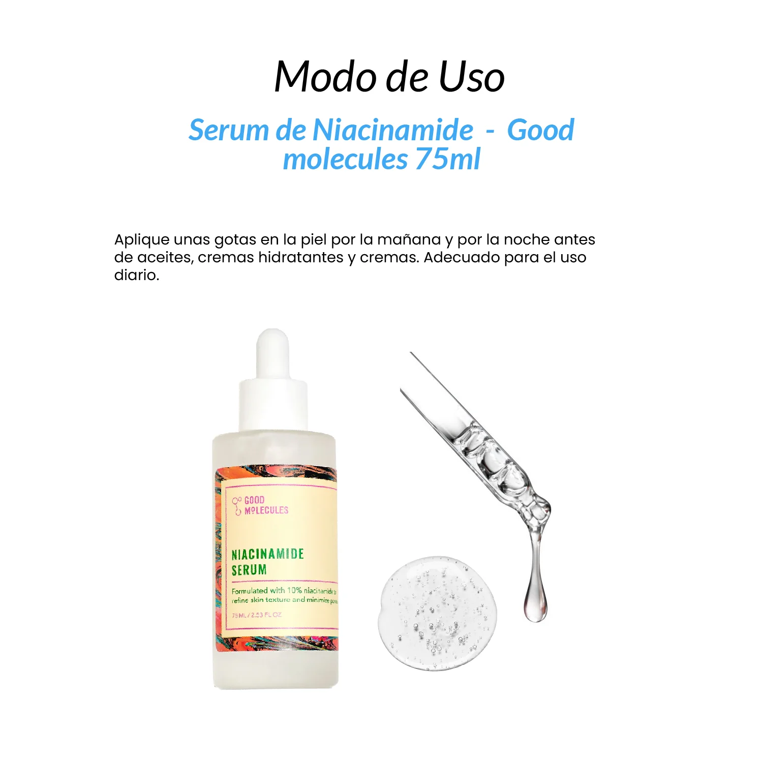 Serum de Niacinamida - Good molecules 75ml - Image 3