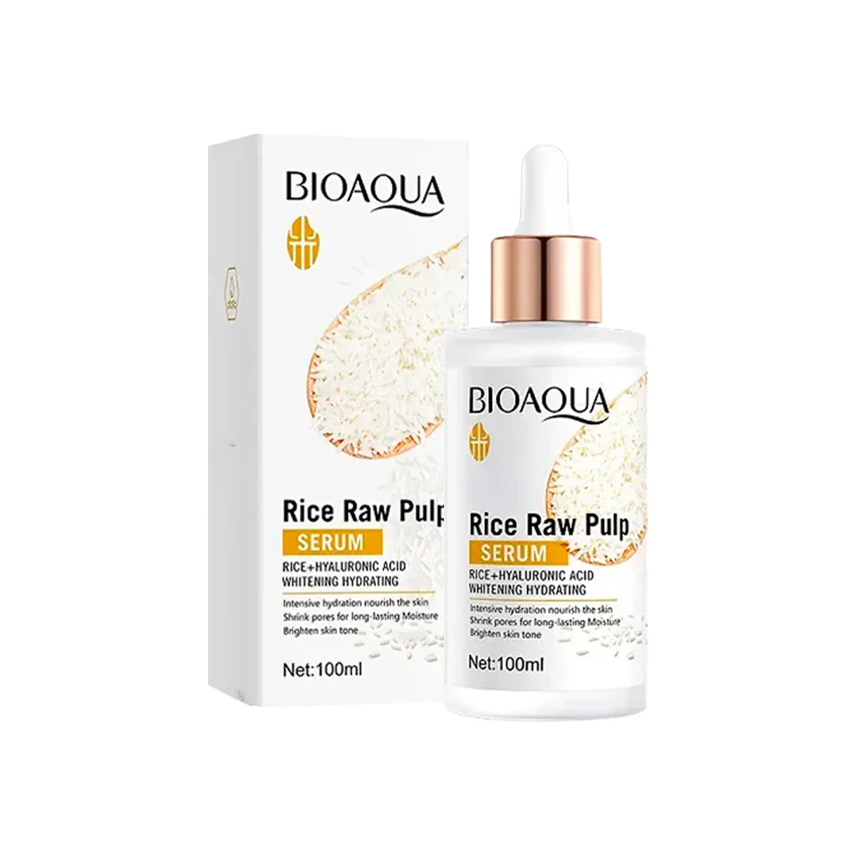 Serum Facial Ácido Hialurónico de Arroz 100ml - Bioaqua - Image 2