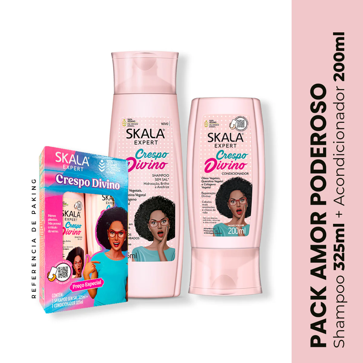 Shampoo 325ml + Acondicionador 200ml Divino Potao Skala