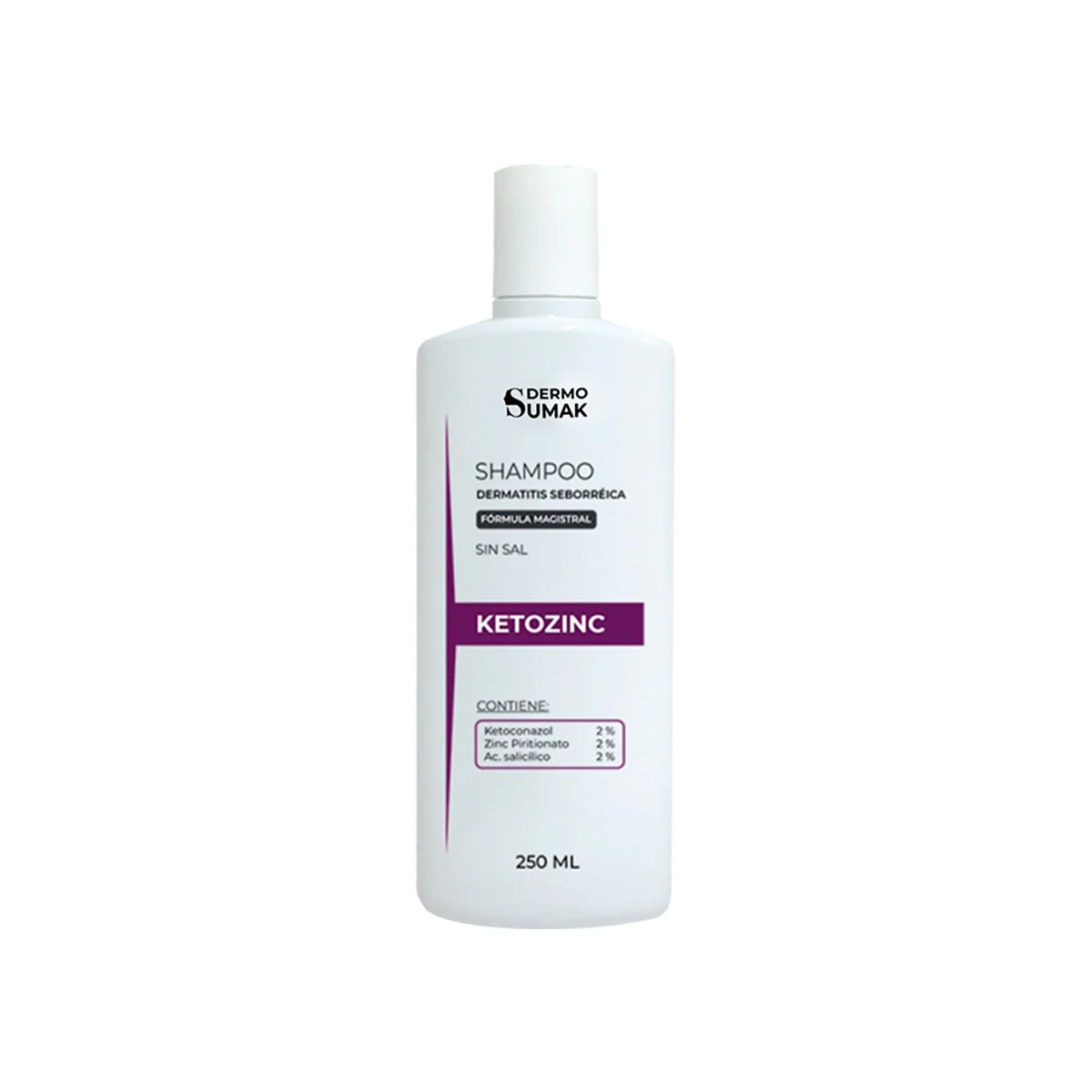 SHAMPOO KETOZINC CON KETOCONAZOL SIN SAL 250ML - Dermo Sumak - Image 2