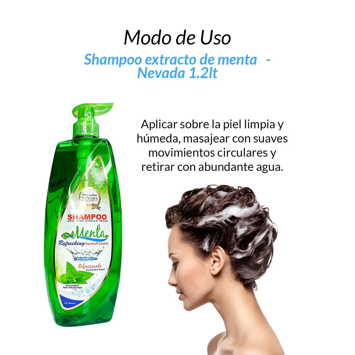 Shampoo extracto de menta 1.2lt - Nevada - Image 3