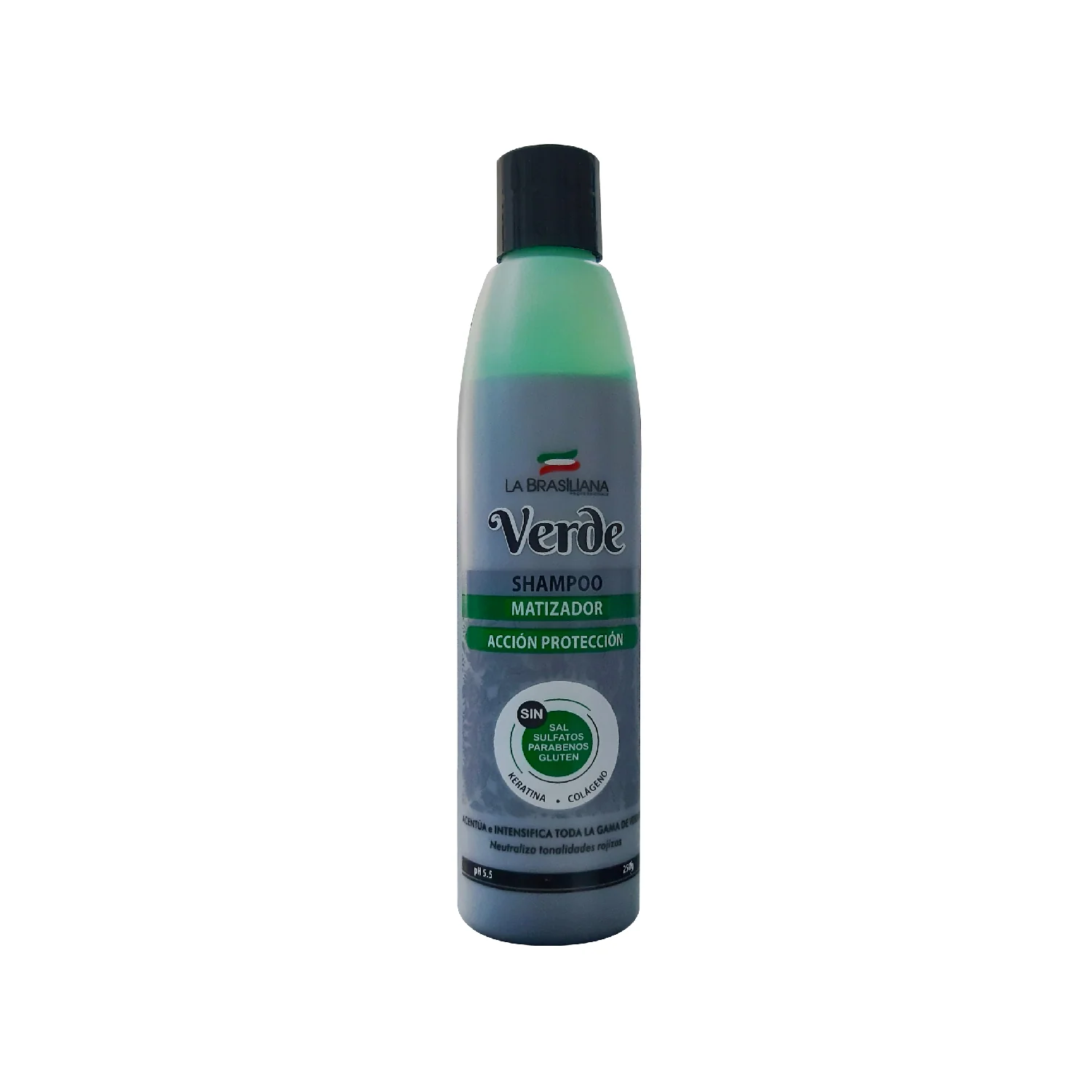 La Brasiliana Shampoo Matizador Verde – Acción Protección 250g - Image 2