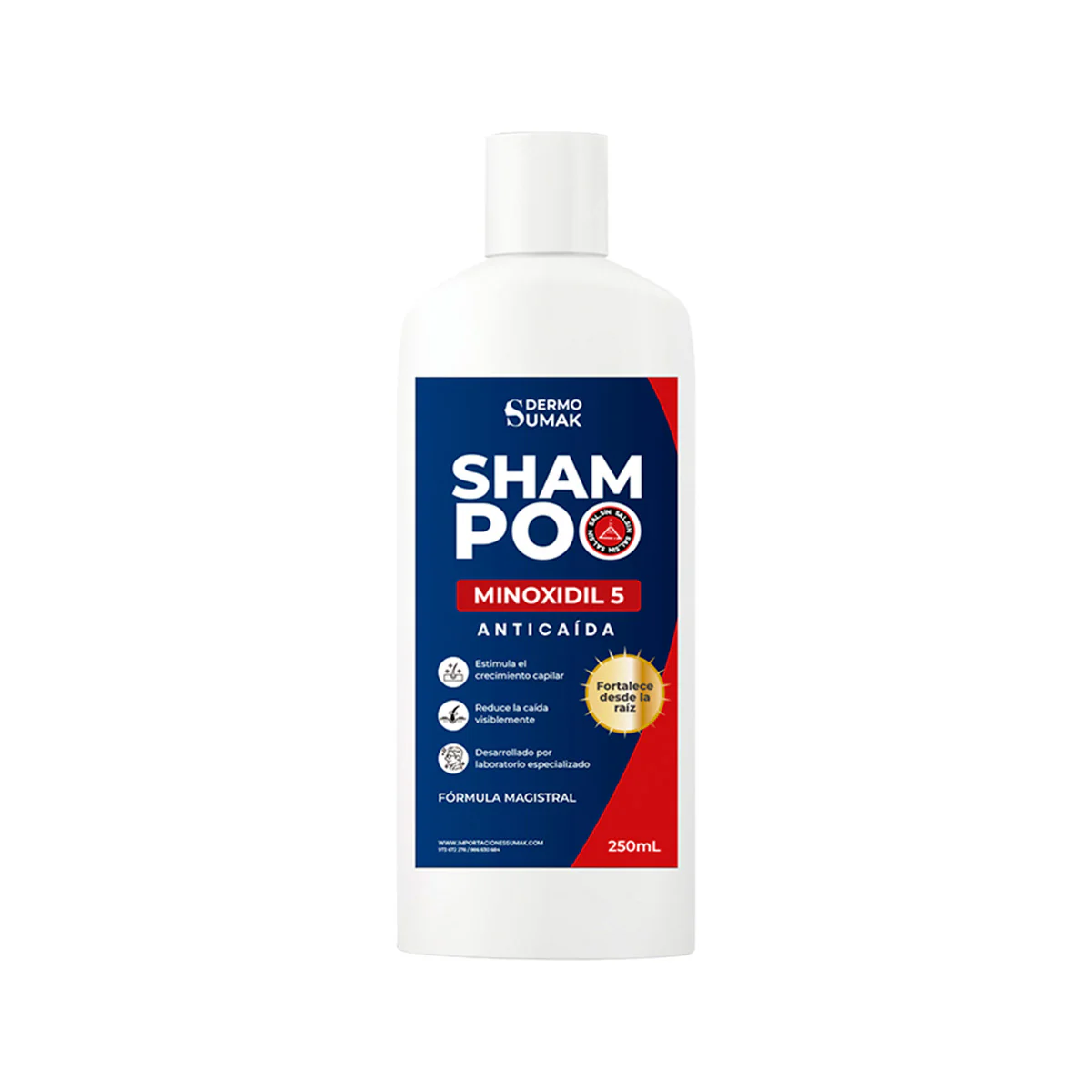 Shampoo Minoxidil 5% Crecimiento Capilar 250ml - Dermo Sumak - Image 2