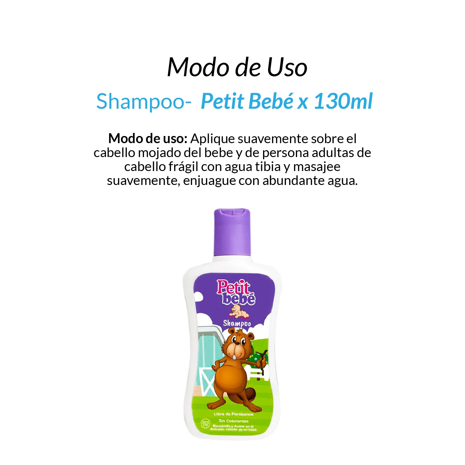 ¡liquidación! Shampoo Petit Bebé x 130ml - Image 3
