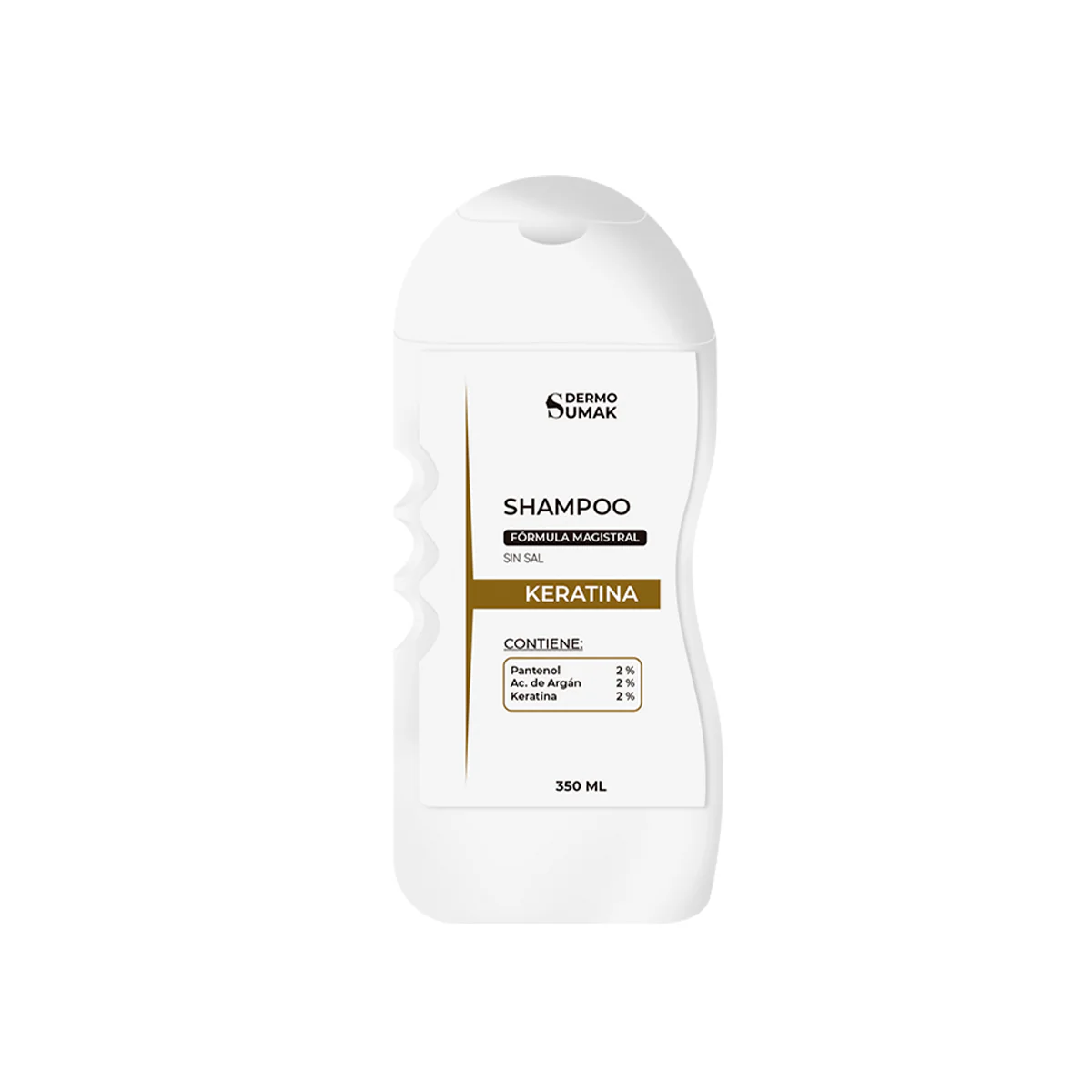 Shampoo sin sal Keratina 350ml - Dermo Sumak - Image 2