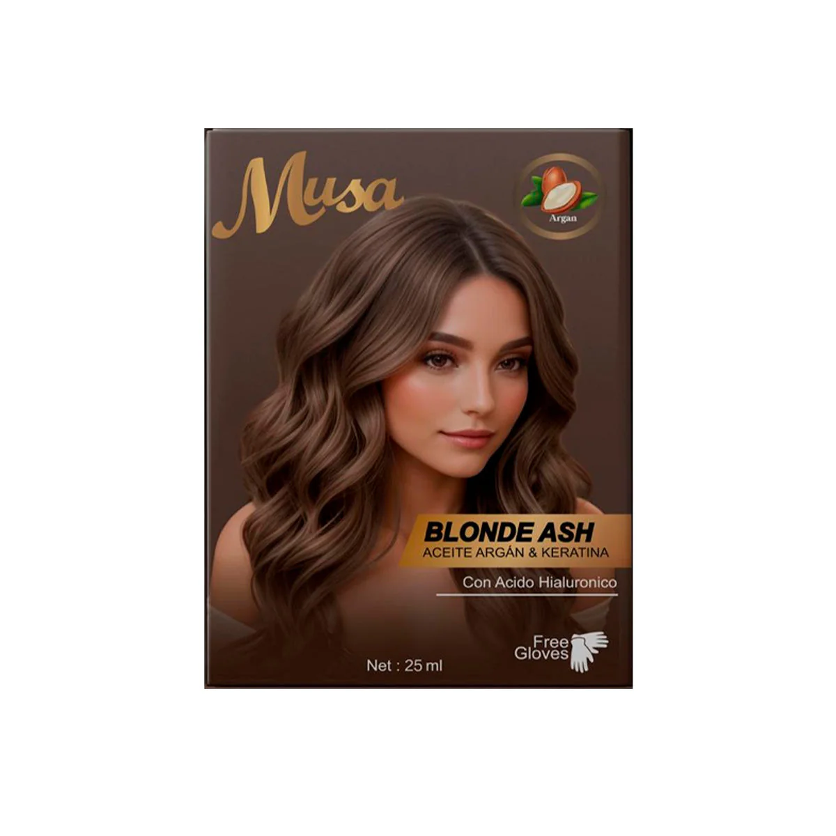 Shampoo Tinte Cenizo 7.1 25mlx10 en Sachets - Musa