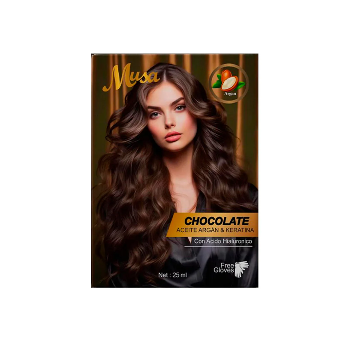 Shampoo Tinte Chocolate 5.4CH 25mlx10 en Sachets - Musa