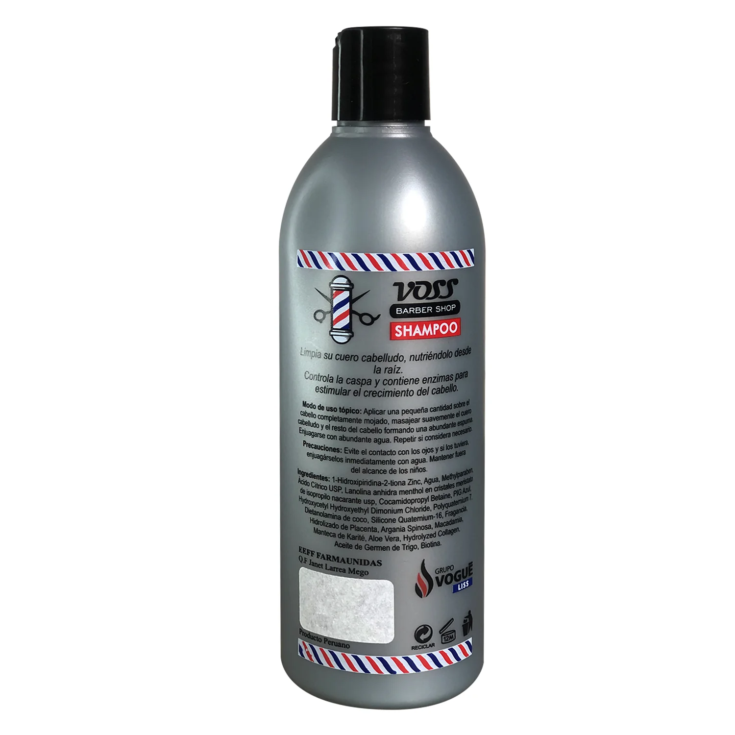 Voss For Men - Shampoo 3 en 1 Masculino – Anticaspa y Caída – Voss For Men 500ml - Image 3