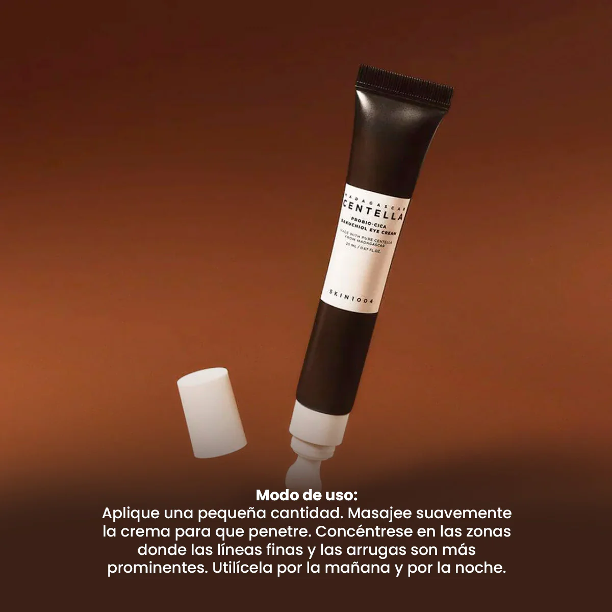 SKIN1004 – CONTORNO DE OJOS ANTI-EDAD Y REAFIRMANTE – MADAGASCAR CENTELLA PROBIO-CICA BAKUCHIOL EYE CREAM – 20ML - Image 3