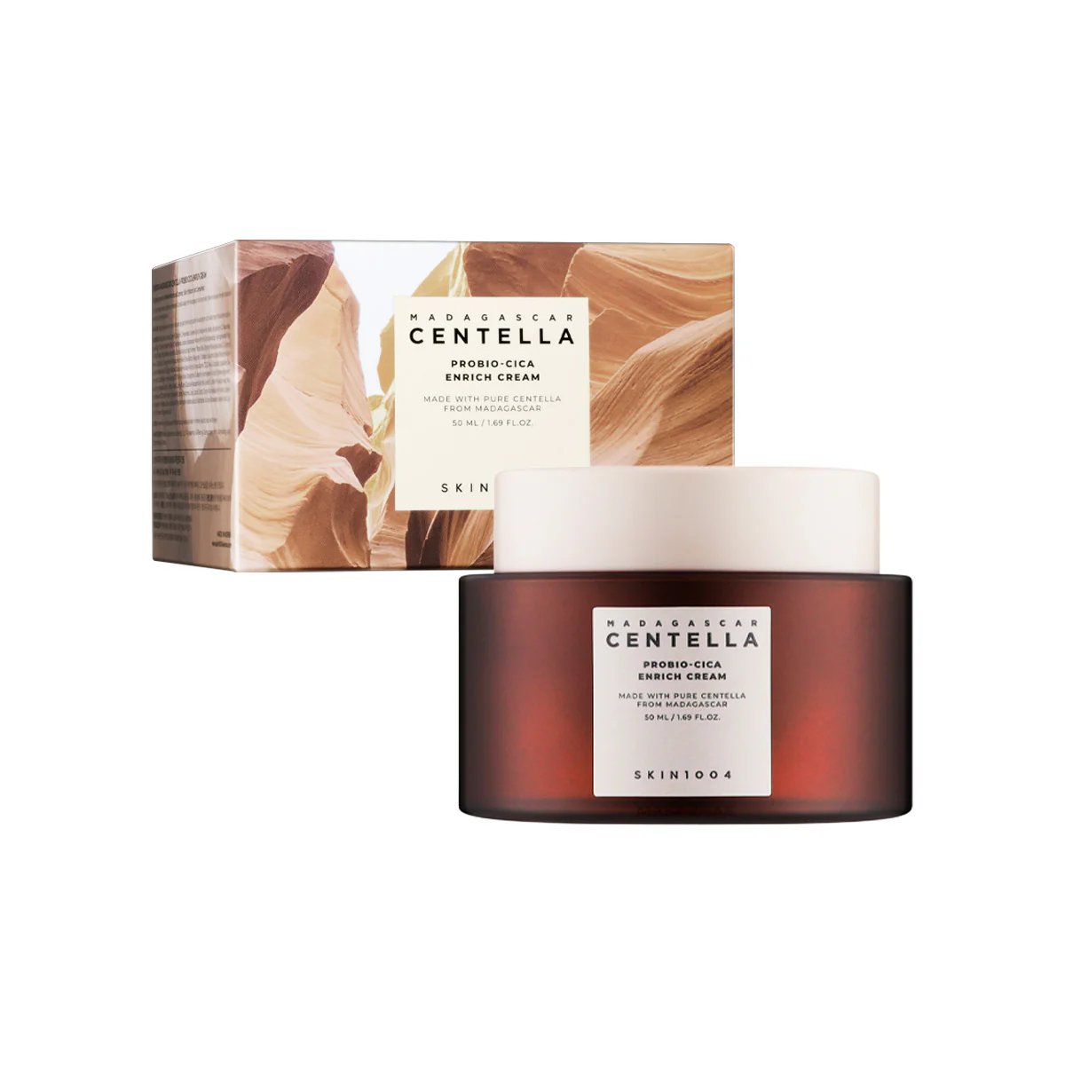 SKIN1004 – CREMA FACIAL NUTRITIVA Y REPARADORA – MADAGASCAR CENTELLA PROBIO-CICA ENRICH CREAM – 50ML - Image 2