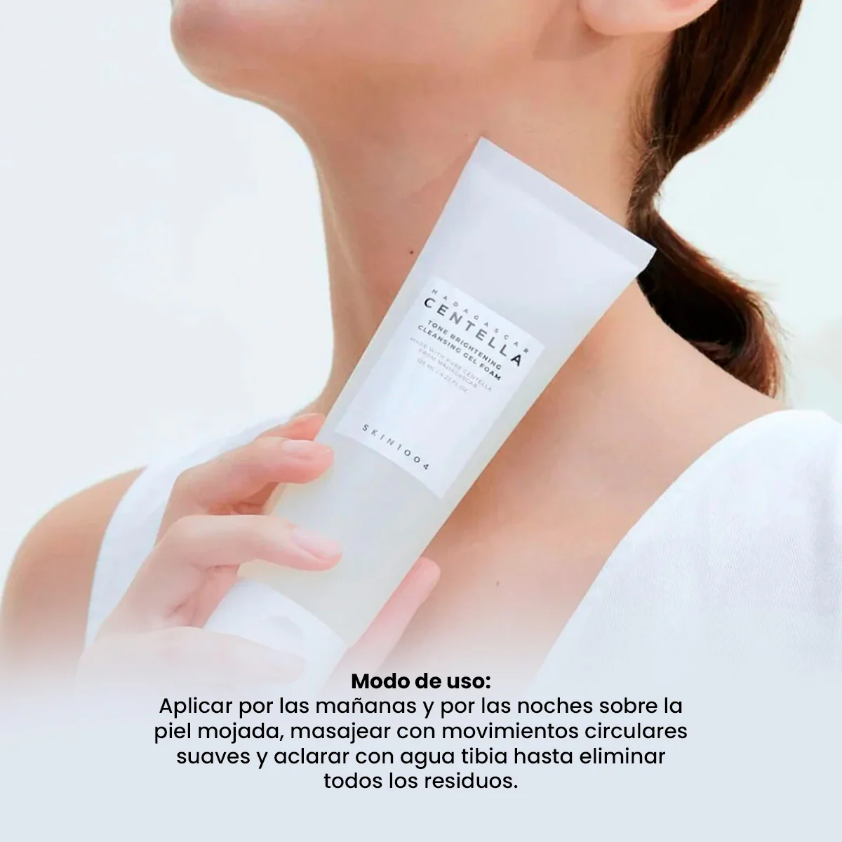 SKIN1004 – LIMPIADOR FACIAL ILUMINADOR – MADAGASCAR CENTELLA TONE BRIGHTENING CLEANSING GEL FOAM – 125ML - Image 3