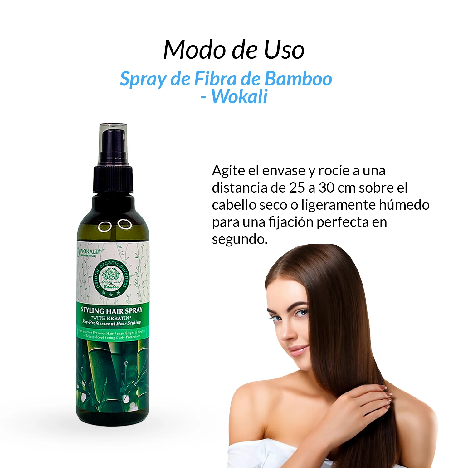 Fruit of the Wokali – Spray capilar nutritivo y reparador – Spray de Fibra de Bambú 250ml - Image 3