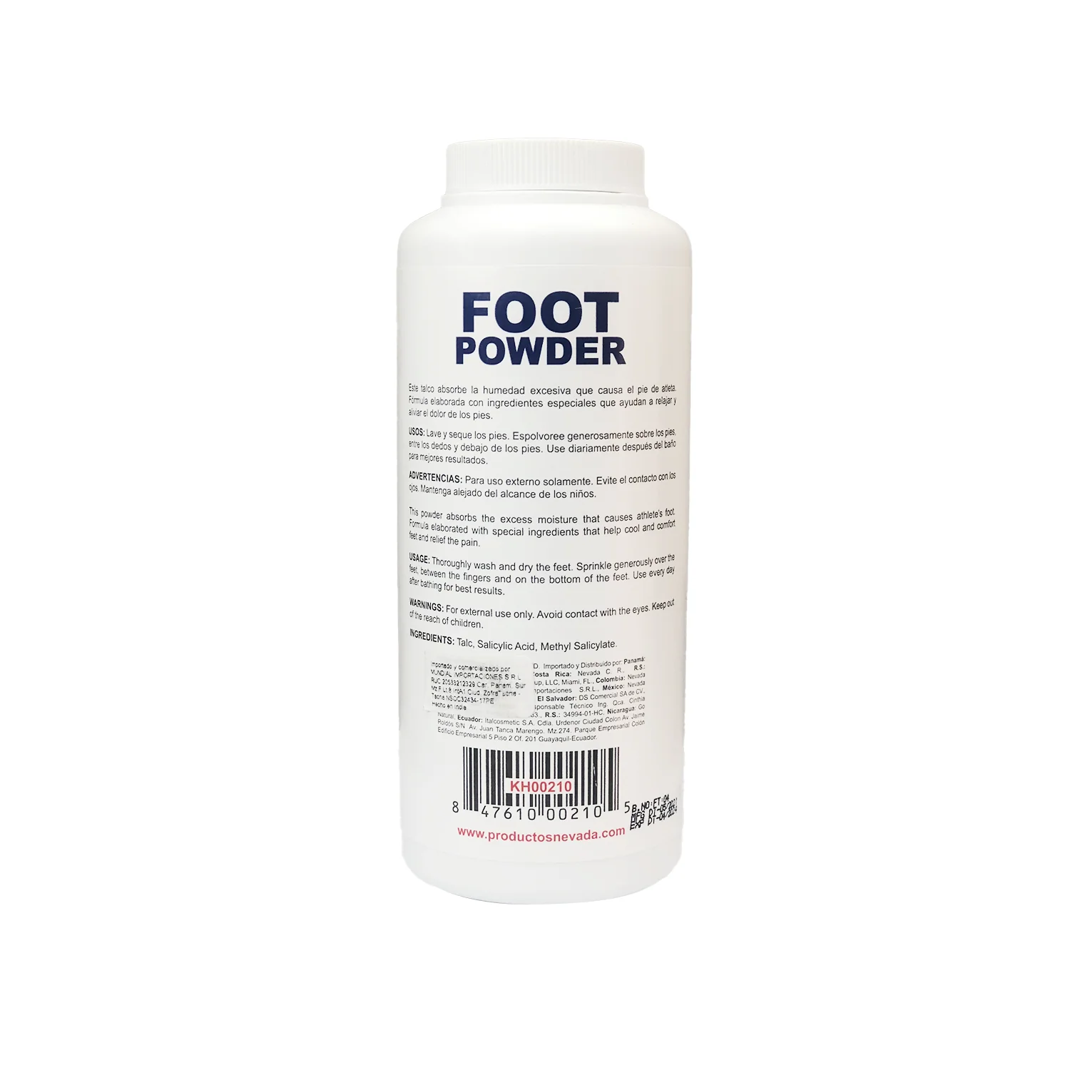 FOOT POWDER – CUIDADO Y REFRESCO – POLVO PARA PIES – 200GR - Image 2