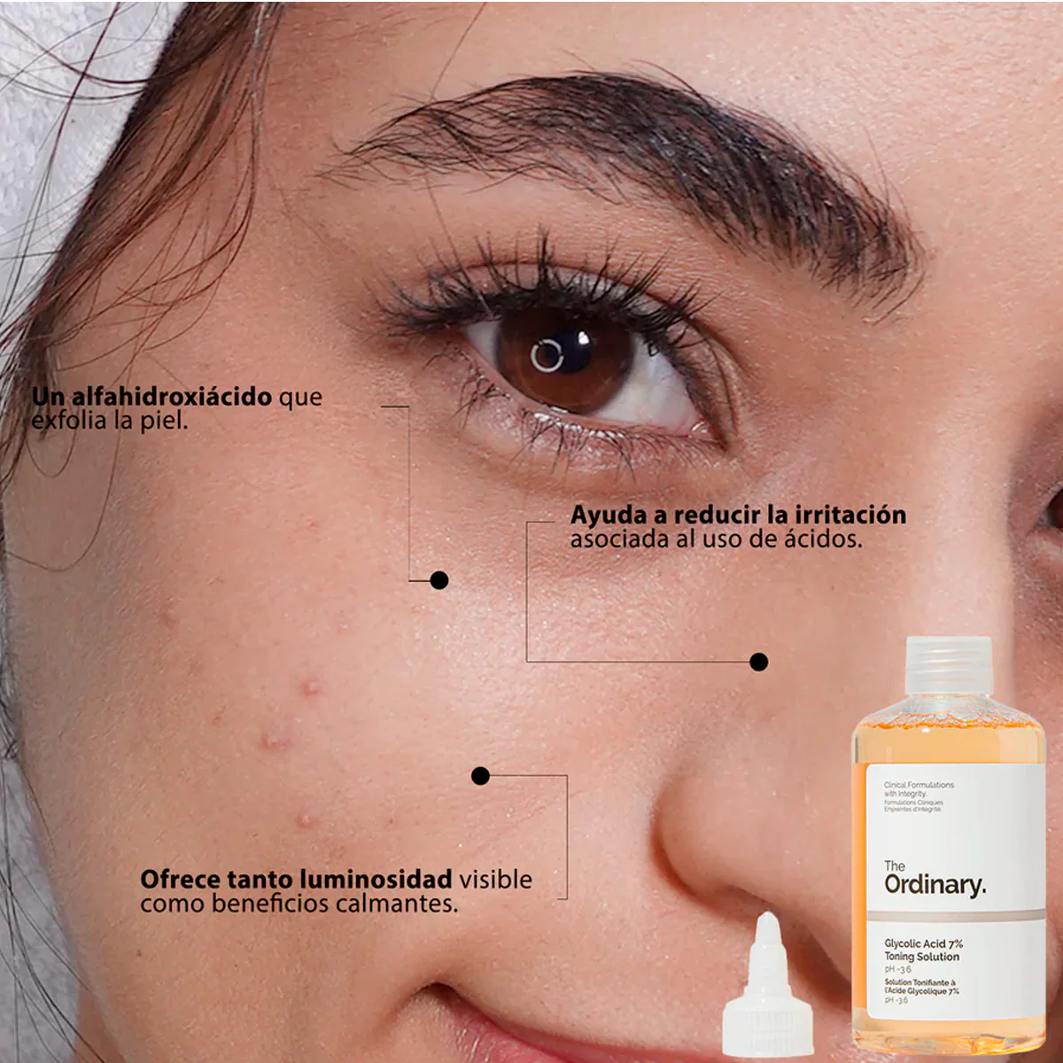 The Ordinary - Tónico Exfoliante – Glycolic Acid 7% Exfoliating Toner 100ml (Sin caja) - Image 3