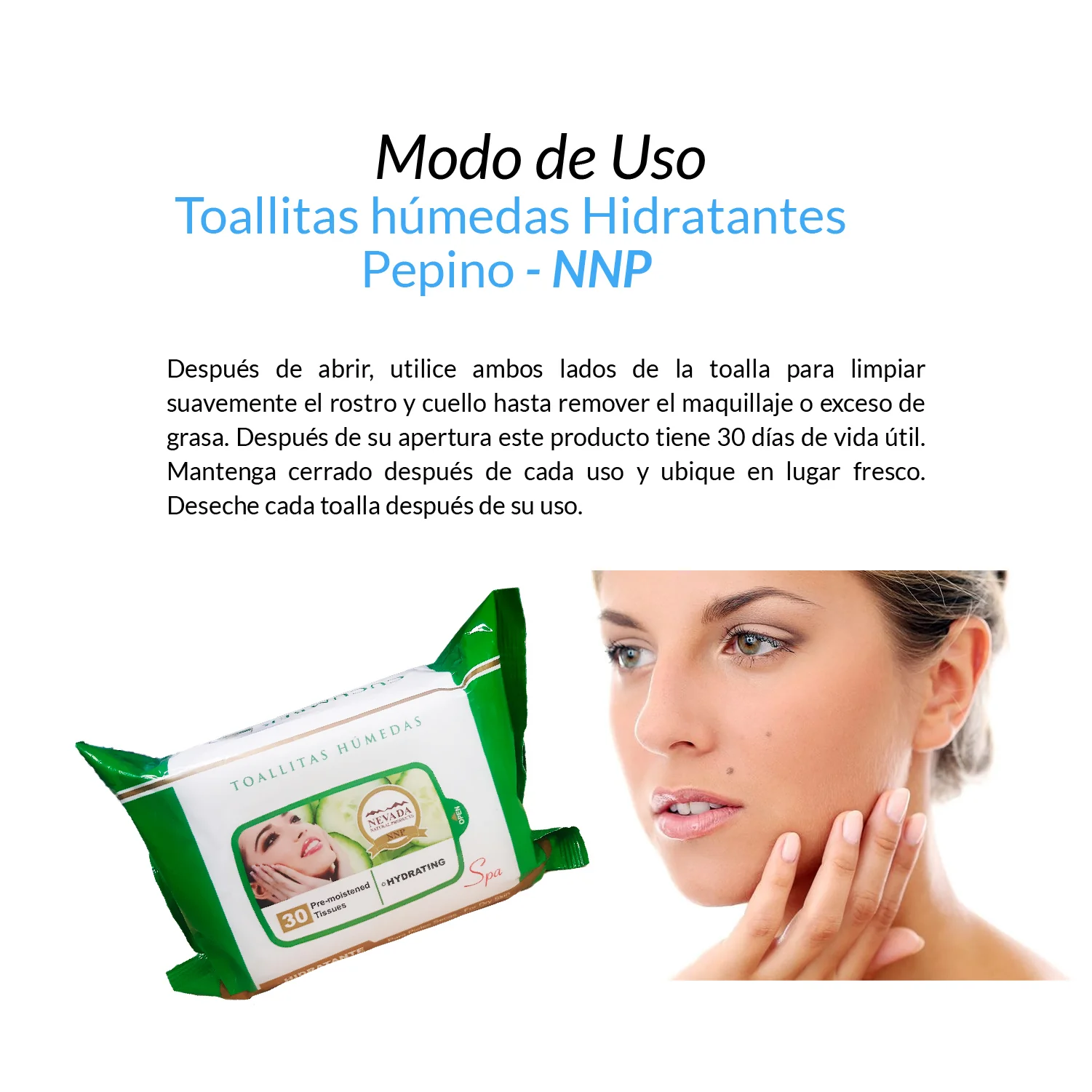 Toallitas húmedas Hidratantes Pepino - NNP - Image 2