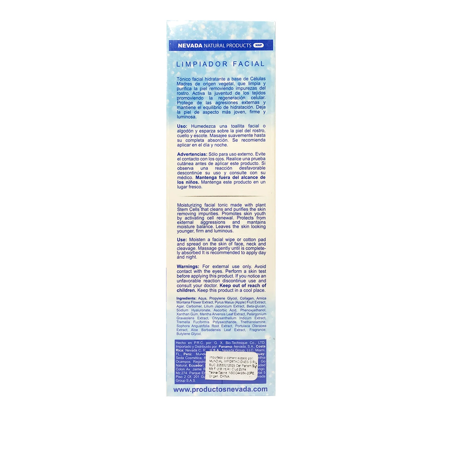 Tónico Limpiador Facial de Células Madres 180ml - Image 3
