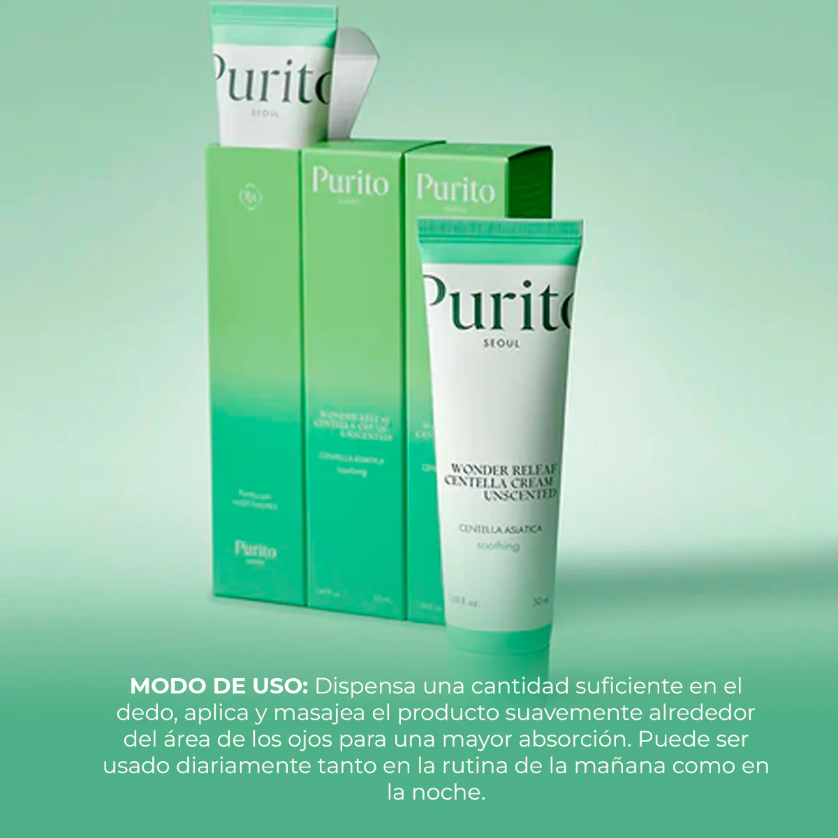 Wonder Releaf Centella Cream Unscented 50ml - PURITO - Image 3